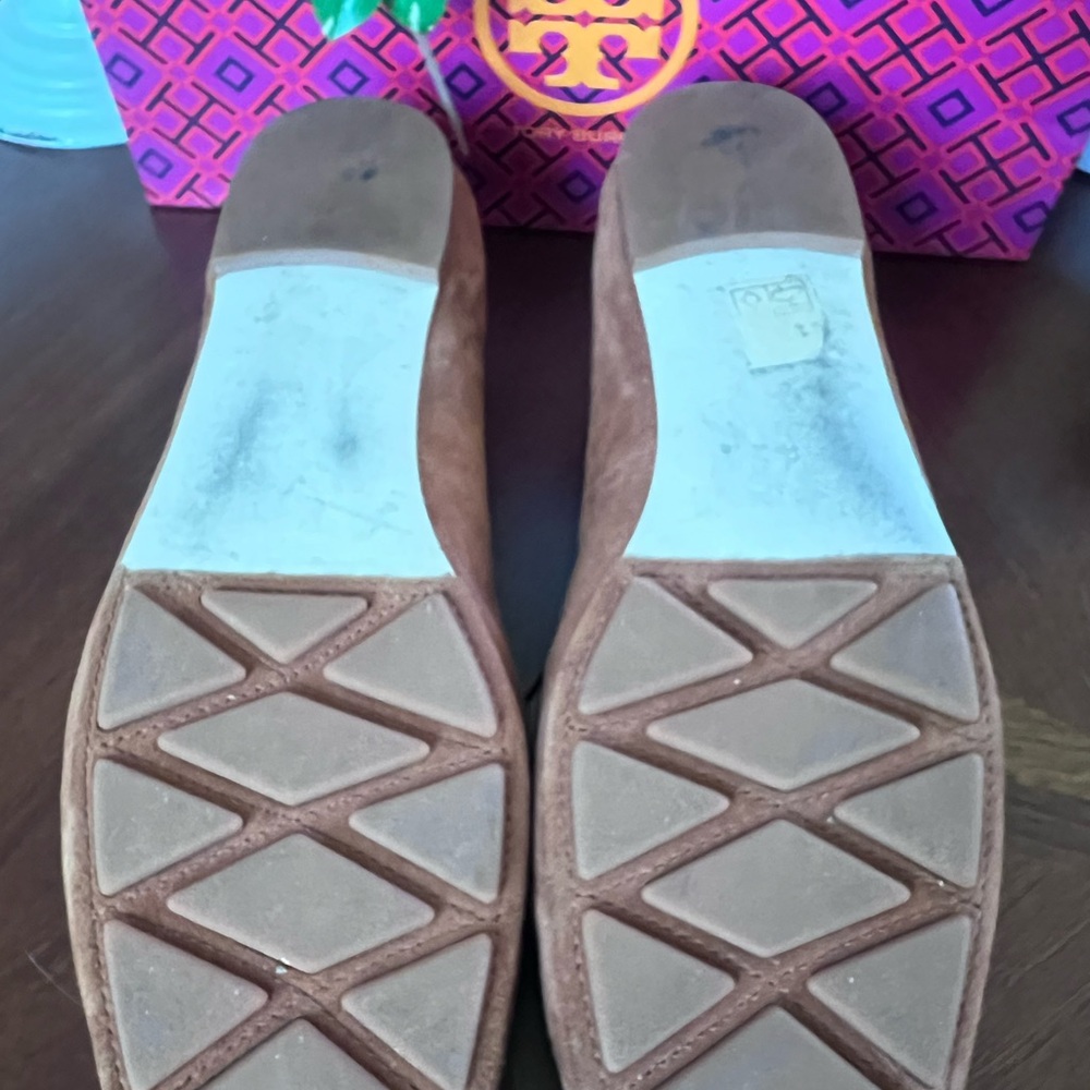 Tory Burch Rust/Brown Suede Ballet Flats - Picture 3 of 6